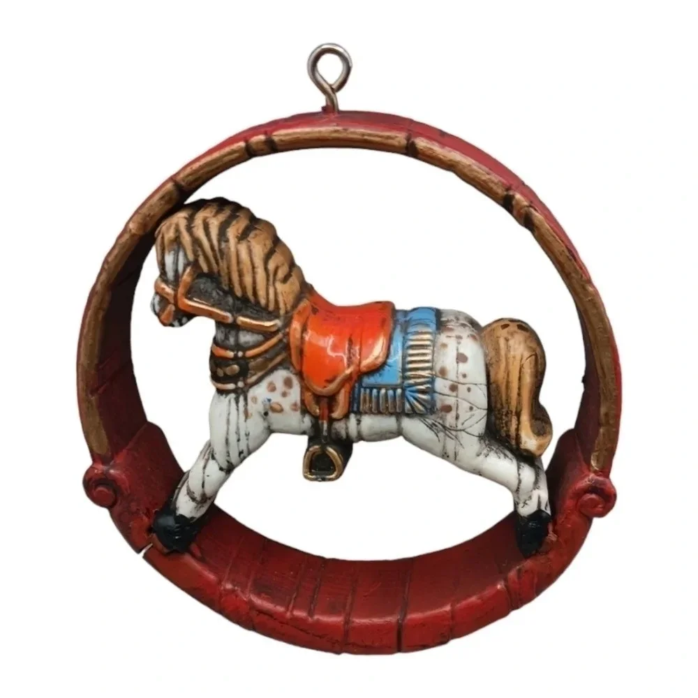 Hallmark vtg rocking horse ornament